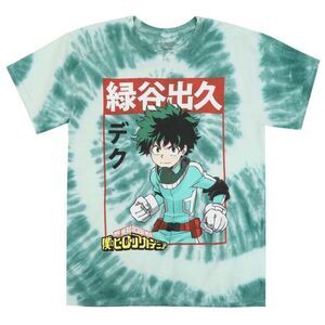 NWT My Hero Academia Deku Kanji Dye T-Shirt Size M